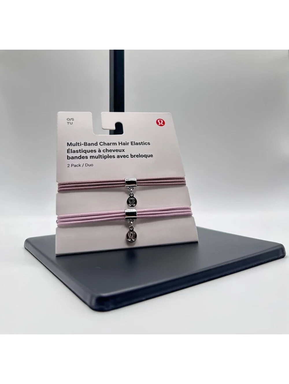 Lululemon Multi-Band Charm Hair Elastics (Ashen Rose/Porcelain Pink) - 0057